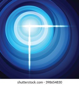 Shiny Cross in Circles.