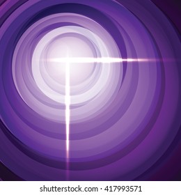 Shiny Cross in Purple Circles.