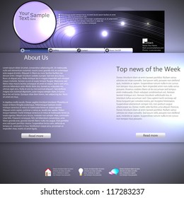 shiny dark web site design template