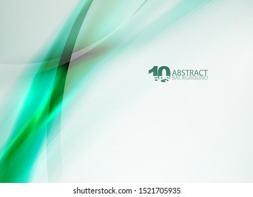 Brillante ola de diseño, color de fondo claro transparente. Papel mural de color de neón futurista mágico digital. Arte vectorial