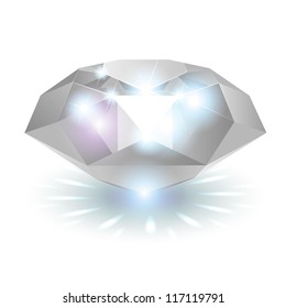 Shiny diamond, eps10 vector