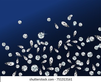  Luminosas gemas de diamantes Fondo abstracto. concepto de joyería y planilla de lujo en vectorial ilustrativo.