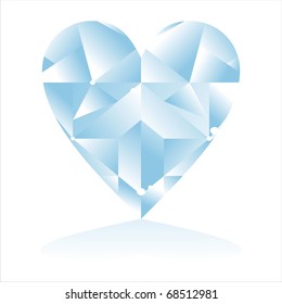 shiny diamond isolated on white