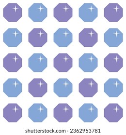 Shiny diamonds on a white background