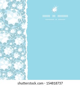 Shiny diamonds square torn frame seamless pattern background