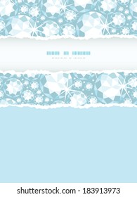 Shiny diamonds vertical torn frame seamless pattern background
