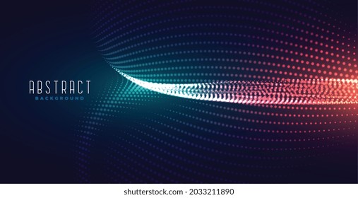 fondo de tecnología de partículas brillantes digitales