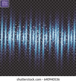 Shiny digital technology wave rays, on a transparent background
