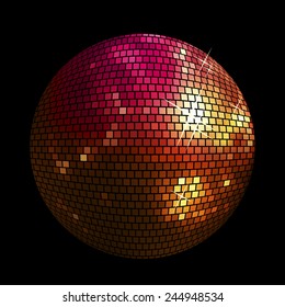 shiny disco ball background