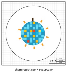 Shiny disco ball icon