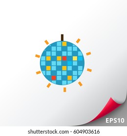 Shiny disco ball icon
