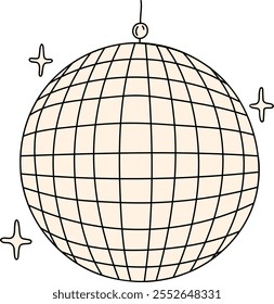 Bola de discoteca brillante para decoraciones de fiesta y pista de baile