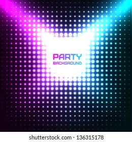 Shiny Disco Party Background Vector Design