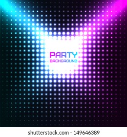 Shiny Disco Party Background Vector Design
