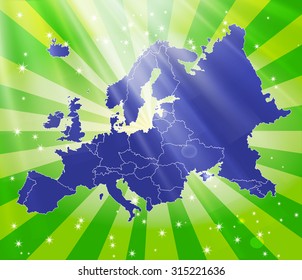 Shiny display of detailed European map