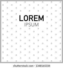 shiny dots design vector pattern background with a label