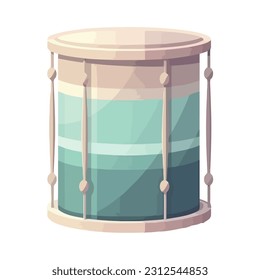 shiny drum instrument icon isolated