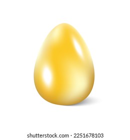 shiny egg. 3d template. Modern realistic 3d design. Vector illustration.