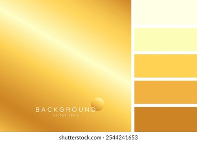 Shiny elegant golden gradient abstract background with glowing light beam