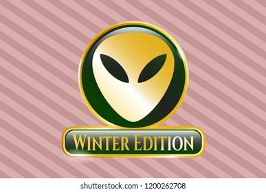  Shiny emblem with alien icon and Winter Edition text inside