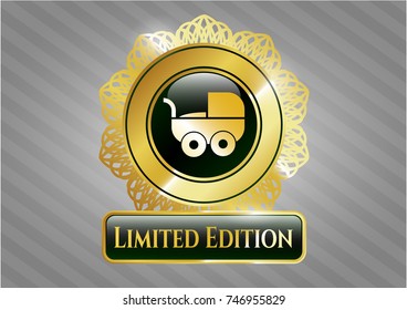  Shiny emblem with baby cart icon and Limited Edition text inside