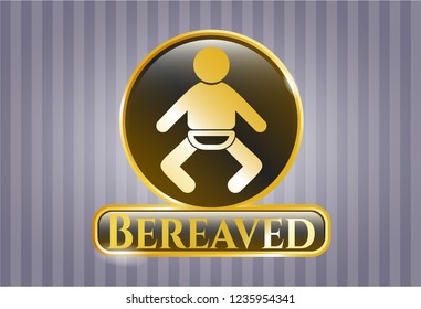  Shiny emblem with baby icon and Bereaved text inside