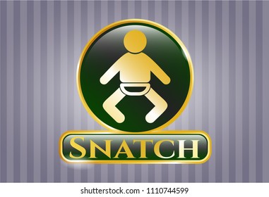  Shiny emblem with baby icon and Snatch text inside