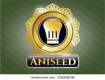  Shiny emblem with chef hat icon and Aniseed text inside