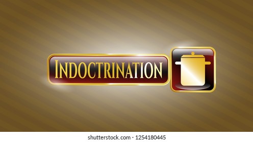  Shiny emblem with cooking pot icon and Indoctrination text inside