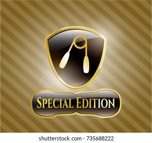  Shiny emblem with hand gripper icon and Special Edition text inside