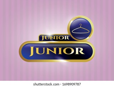  Leuchtendes Emblem mit Hängersymbol und Juniortext im Inneren