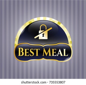  Shiny emblem with inaccessible icon and Best Meal text inside