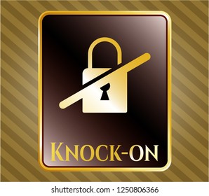  Shiny emblem with inaccessible icon and Knock-on text inside