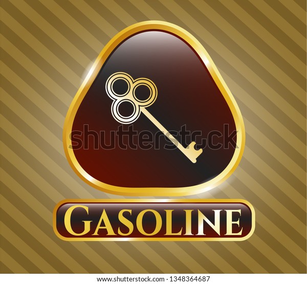 \
Shiny emblem with key icon and Gasoline text\
inside