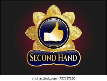  Shiny emblem with like icon and Second Hand text inside