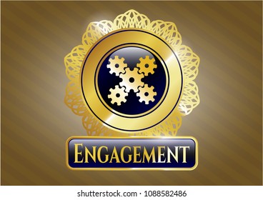 Shiny emblem with mechanism icon and Engagement text inside