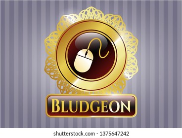  Shiny emblem with mouse icon and Bludgeon text inside