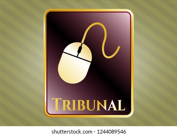  Shiny emblem with mouse icon and Tribunal text inside