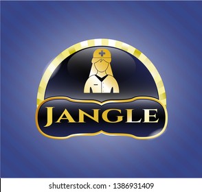  Shiny emblem with nurse icon and Jangle text inside