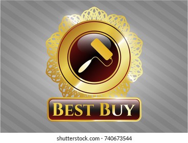  Shiny emblem with roller brush icon and Best Buy text inside