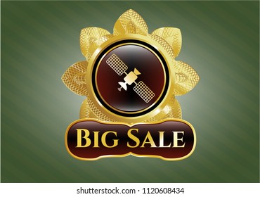  Shiny emblem with satelite icon and Big Sale text inside