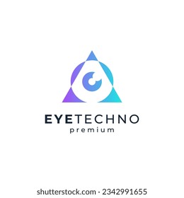 diseño de logotipo de ojo brillante y letra A para cuidado de ojos 