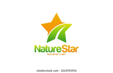 Shiny Farm logo designs template, Nature Star symbol template vector illustration