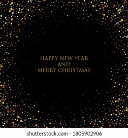 Shiny festive background. Postcard cover. New Year Christmas