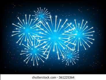 Shiny fireworks for Your design