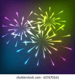 Shiny fireworks for Your design