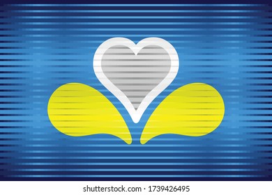 Bandera brillante de Bruselas - Ilustración, 
Bandera tridimensional de la Región de Bruselas-Capital