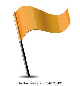 Shiny Flag Icon. High quality vector illustration. Eps10.