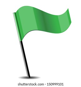 Shiny Flag Icon. High quality vector illustration. Eps10.