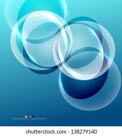 Shiny flowing abstraction. Vector background